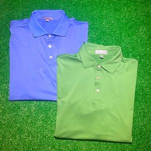 Peter Millar Blue & Green Performance Polo Duo
